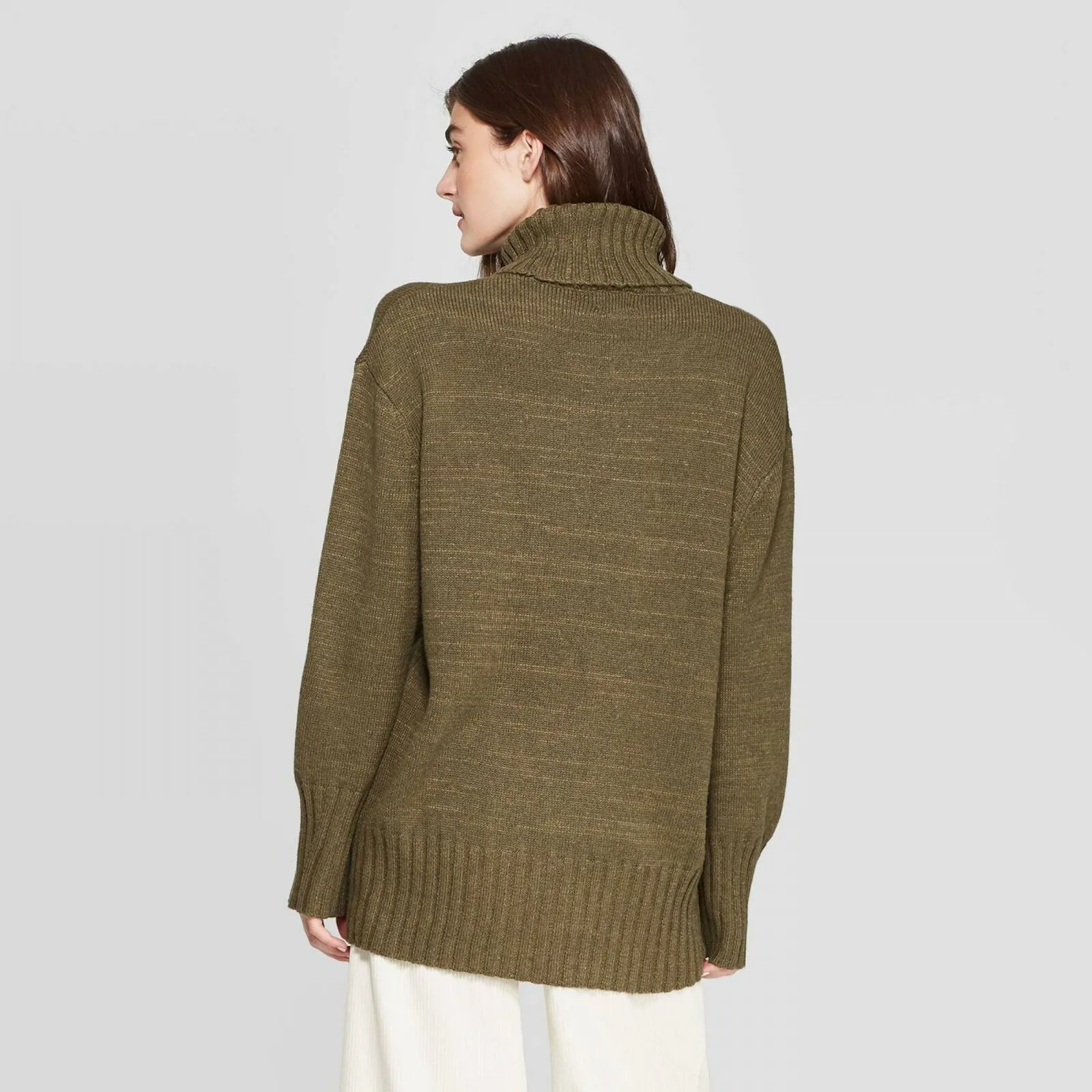 A New Day Women's Dolman Sleeve Turtleneck Tunic Sweater