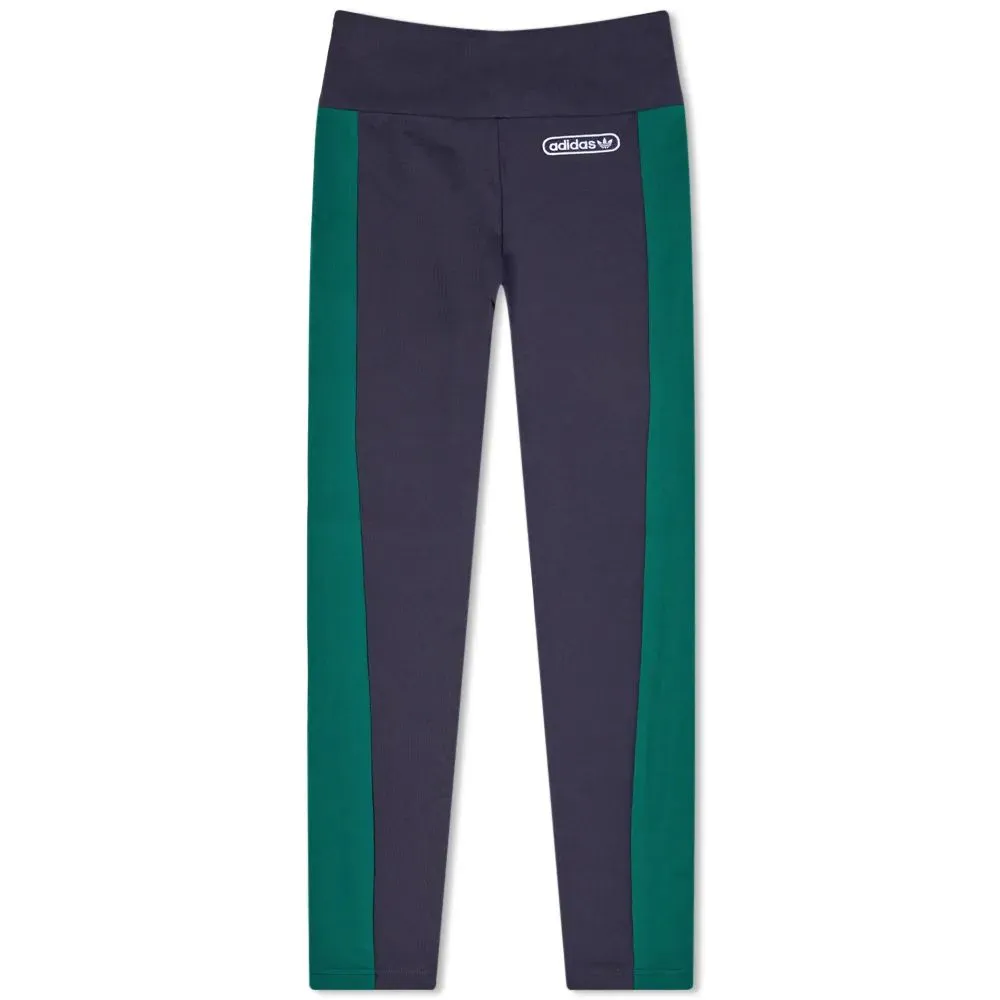 Adidas Retro Luxury Women's Leggings Legend Ink-Collegiate Green