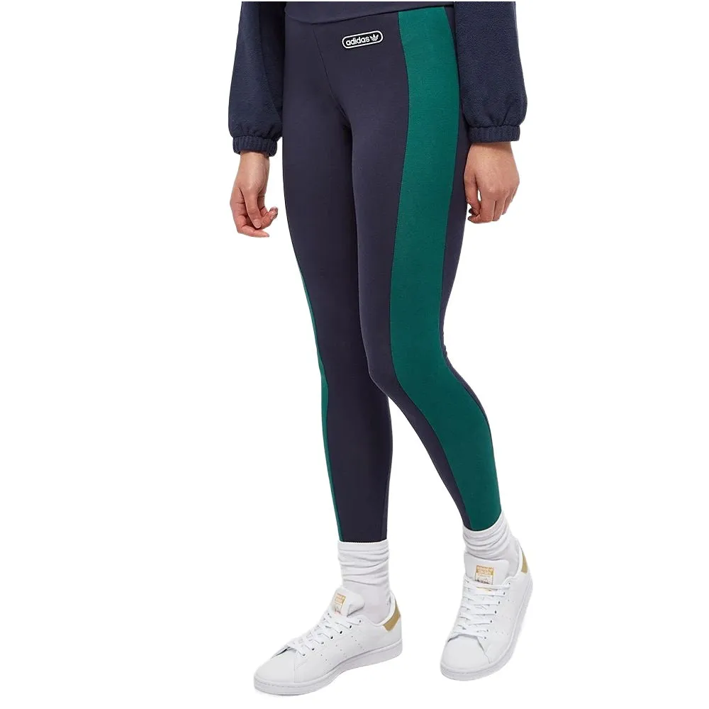 Adidas Retro Luxury Women's Leggings Legend Ink-Collegiate Green