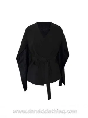 African D&D Plain Black Jacket