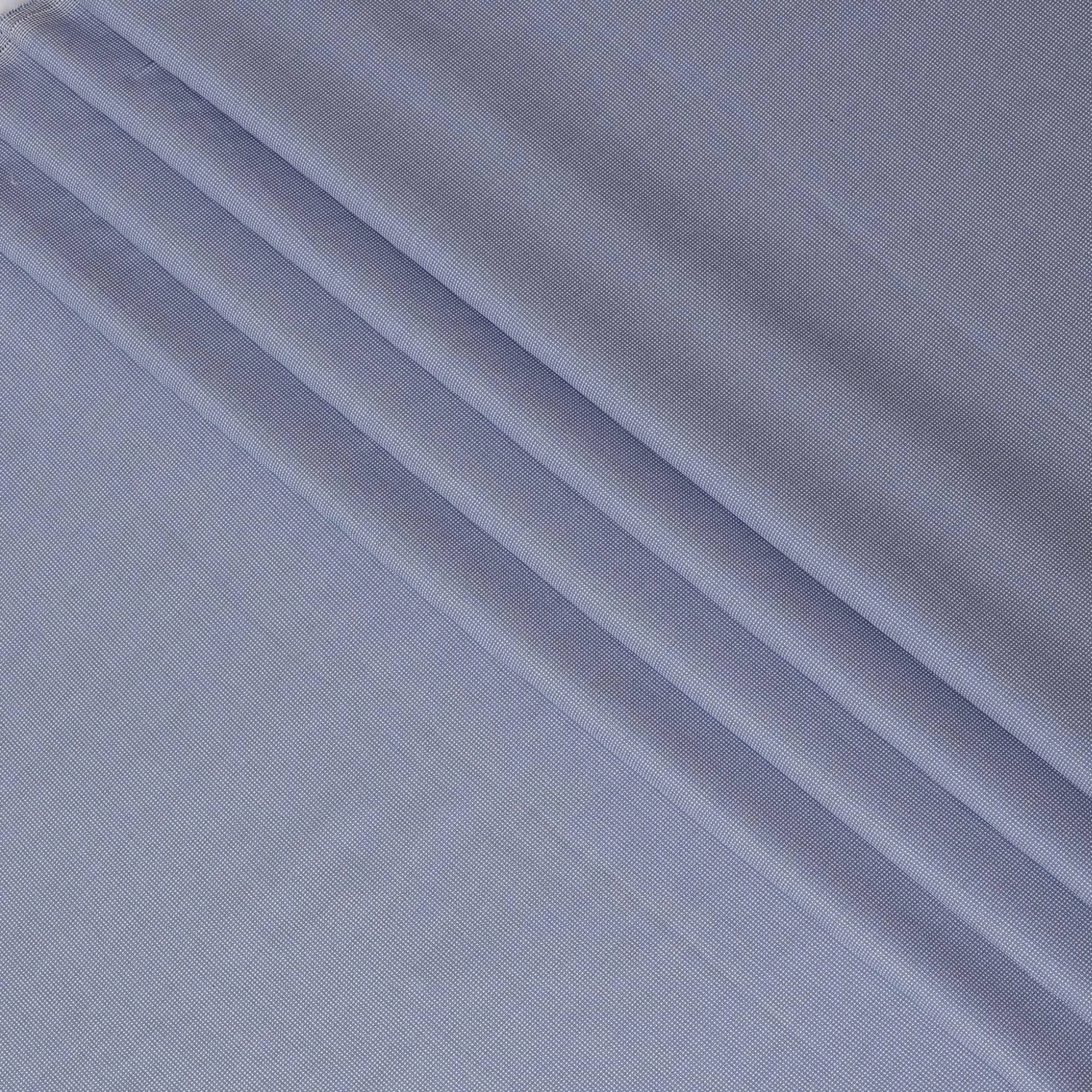 Blue Premium 100% cotton shirting fabric with same tone self design-D13091