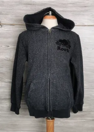 BOY SIZE LARGE (9/10 YEARS) - ROOTS Kids, Zippered Hoodie VGUC B3
