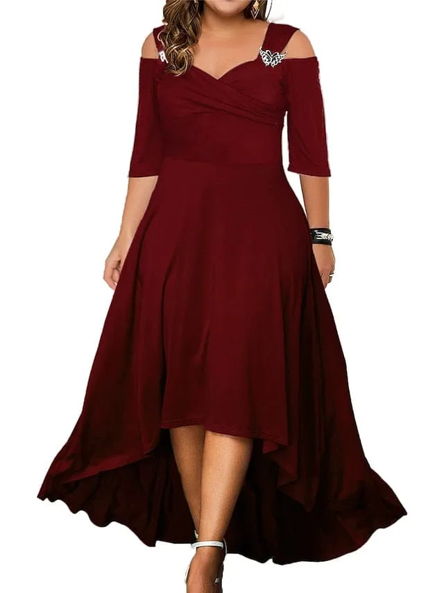 Burgundy Corduroy Dress