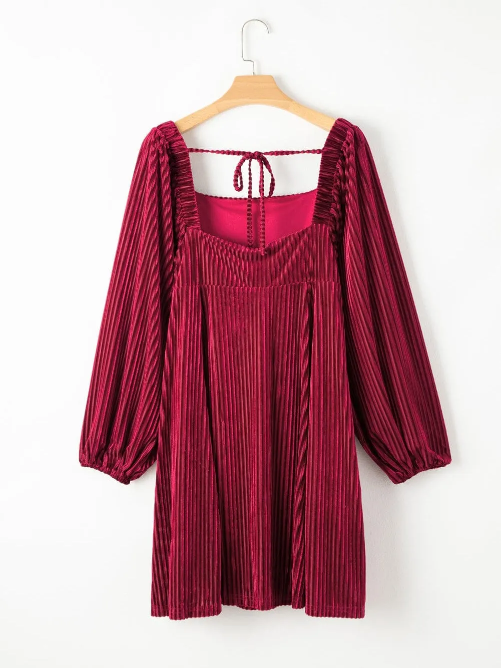 Burgundy Corduroy Dress
