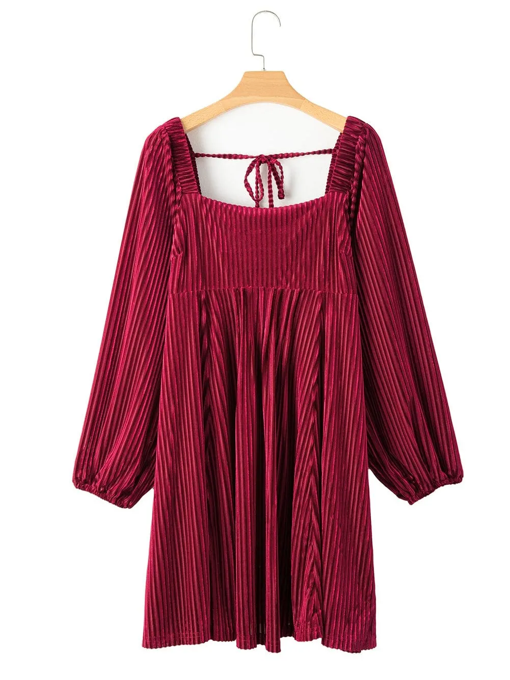 Burgundy Corduroy Dress