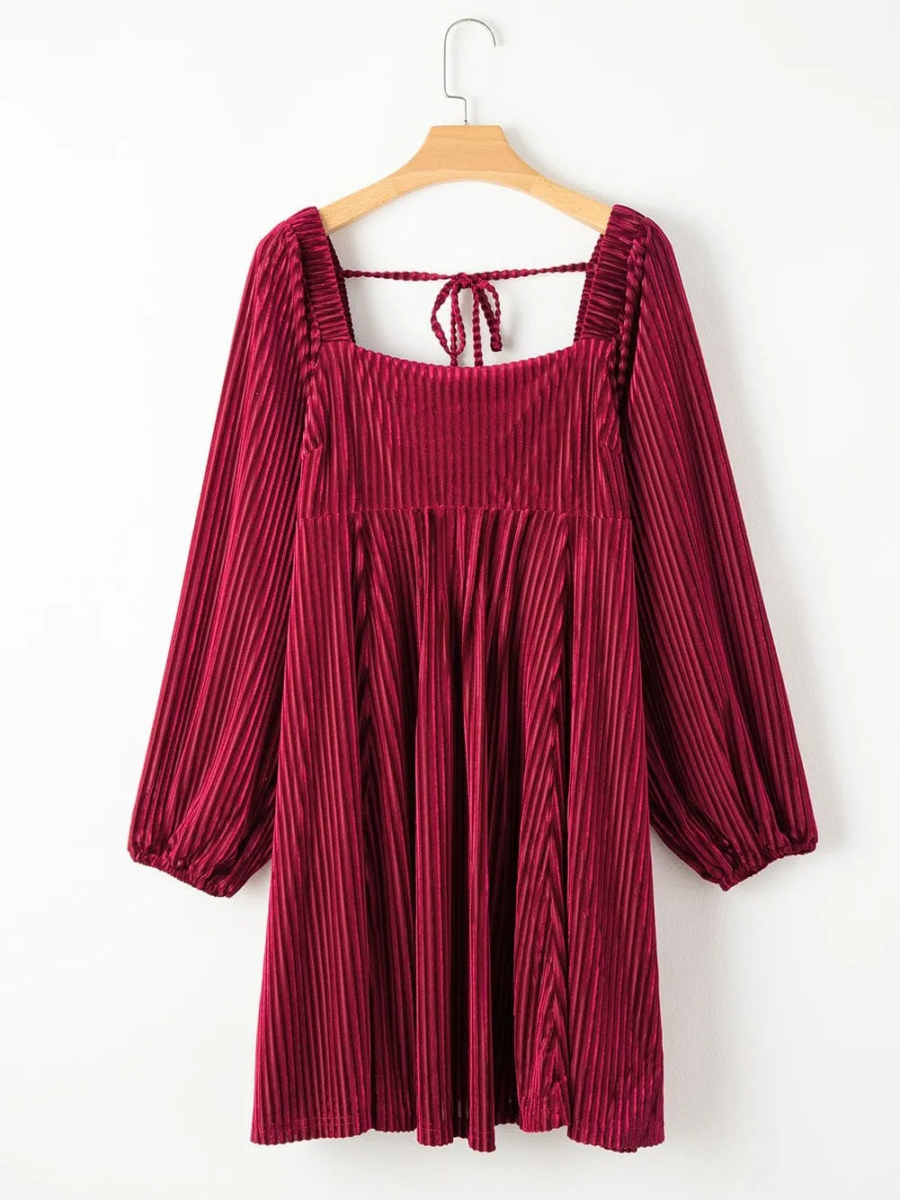 Burgundy Corduroy Dress