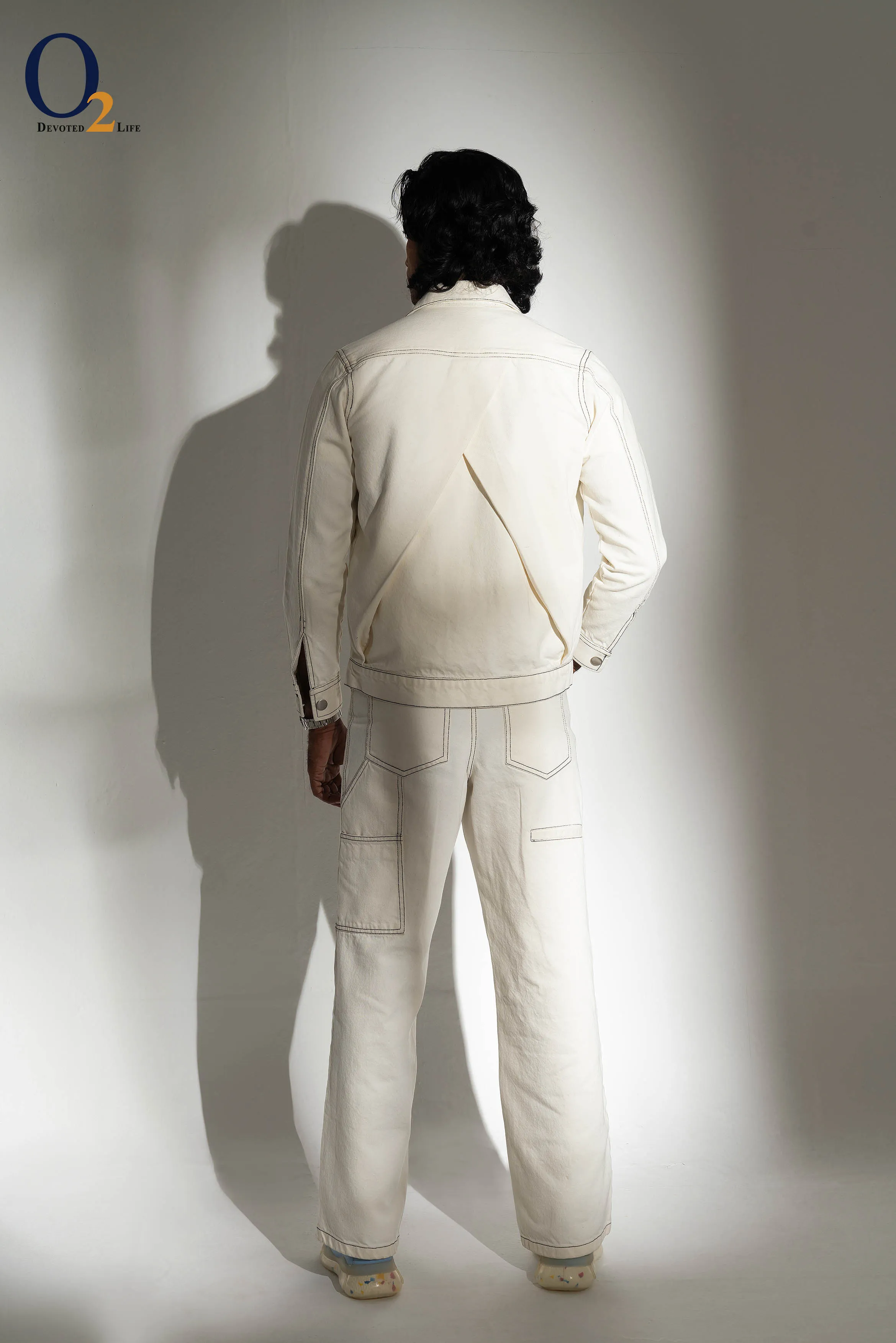 Contrast Stitch Carpenter Jacket With pant