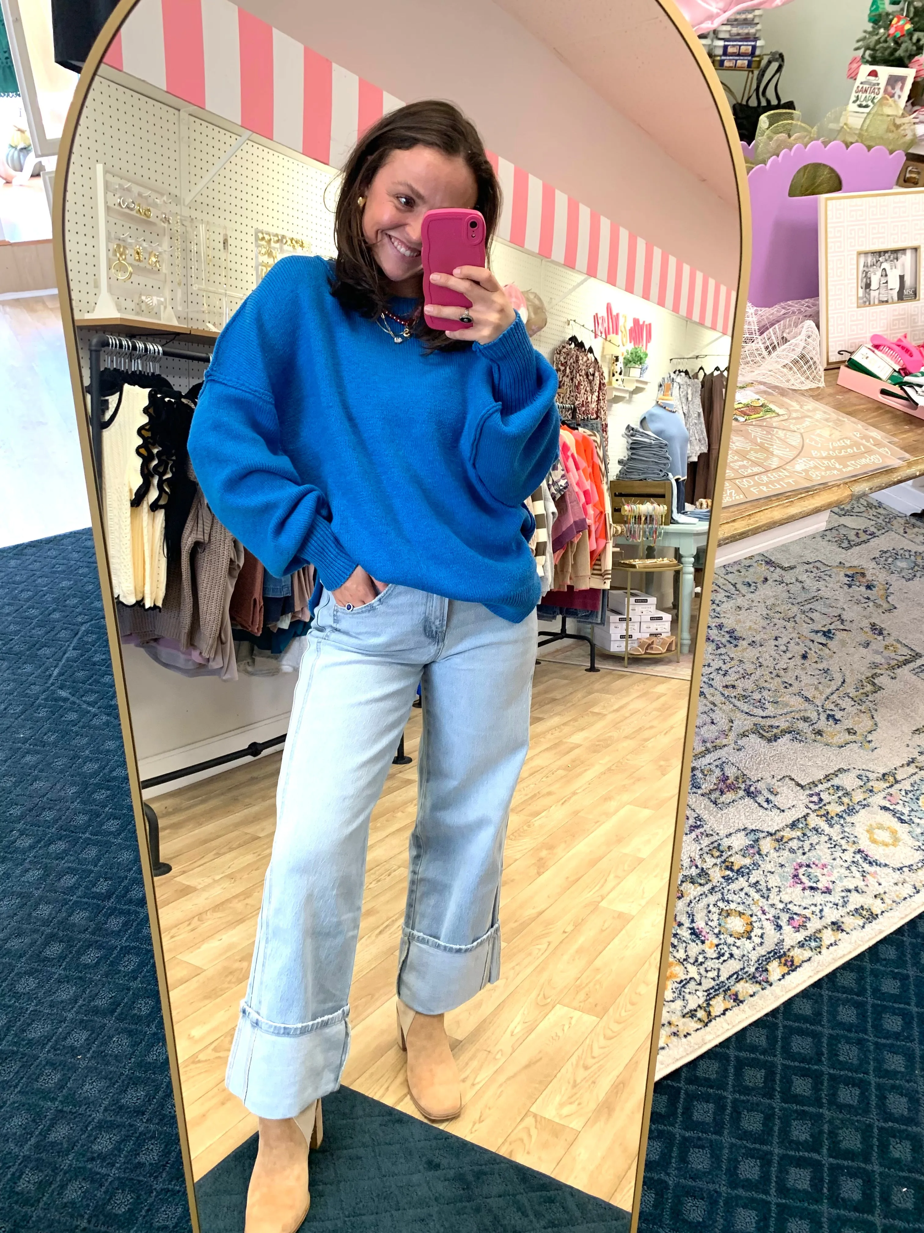 Cooler Days Oversized Knit Sweater