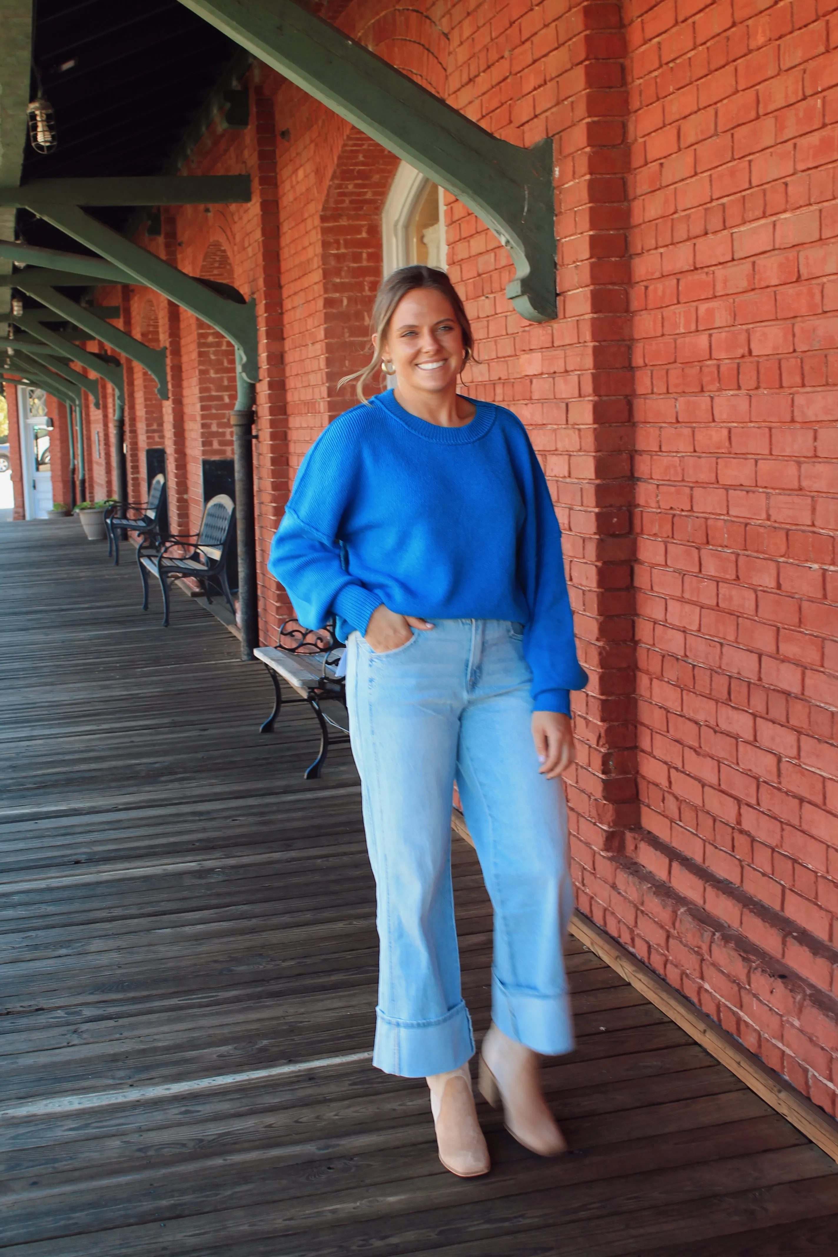 Cooler Days Oversized Knit Sweater