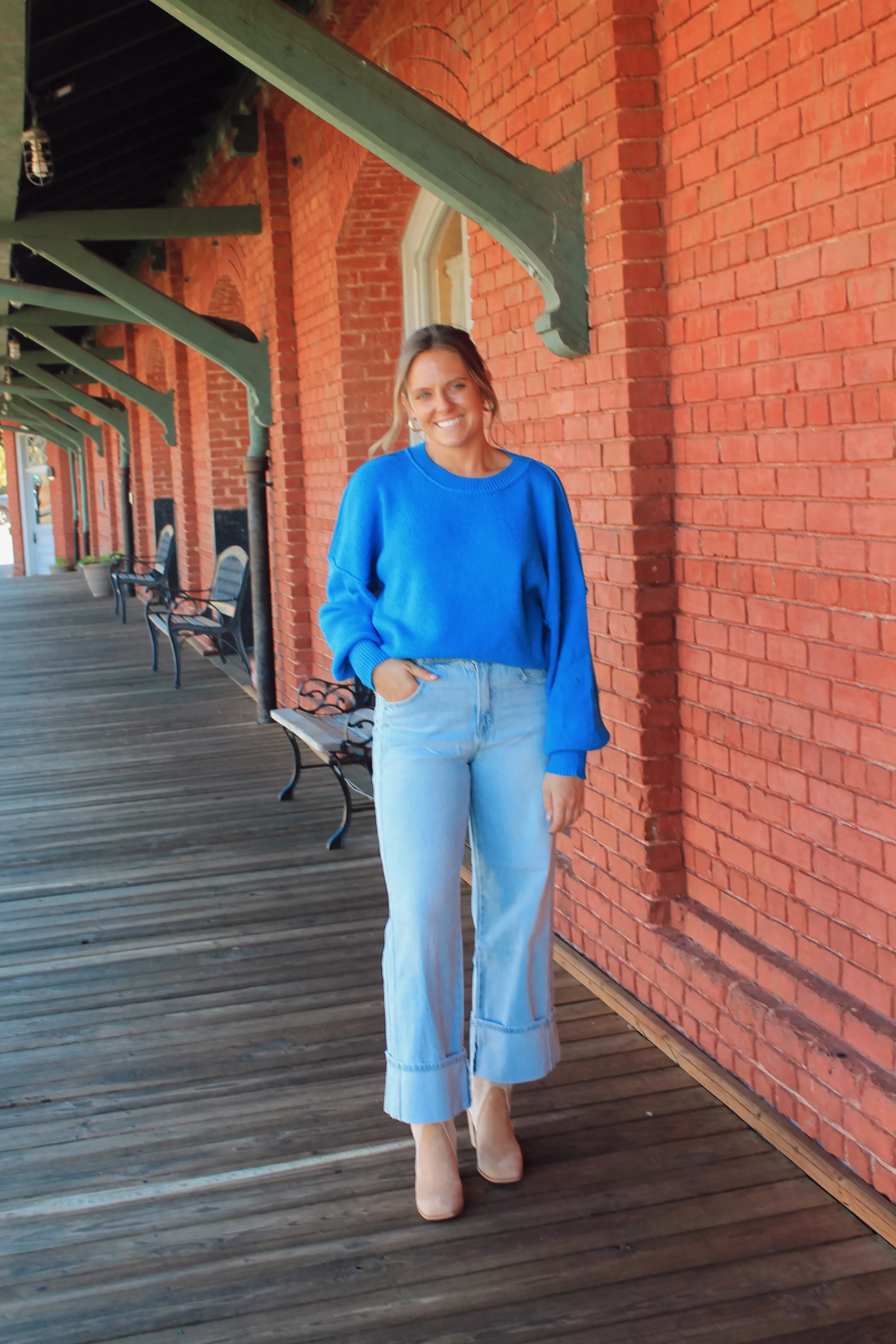 Cooler Days Oversized Knit Sweater