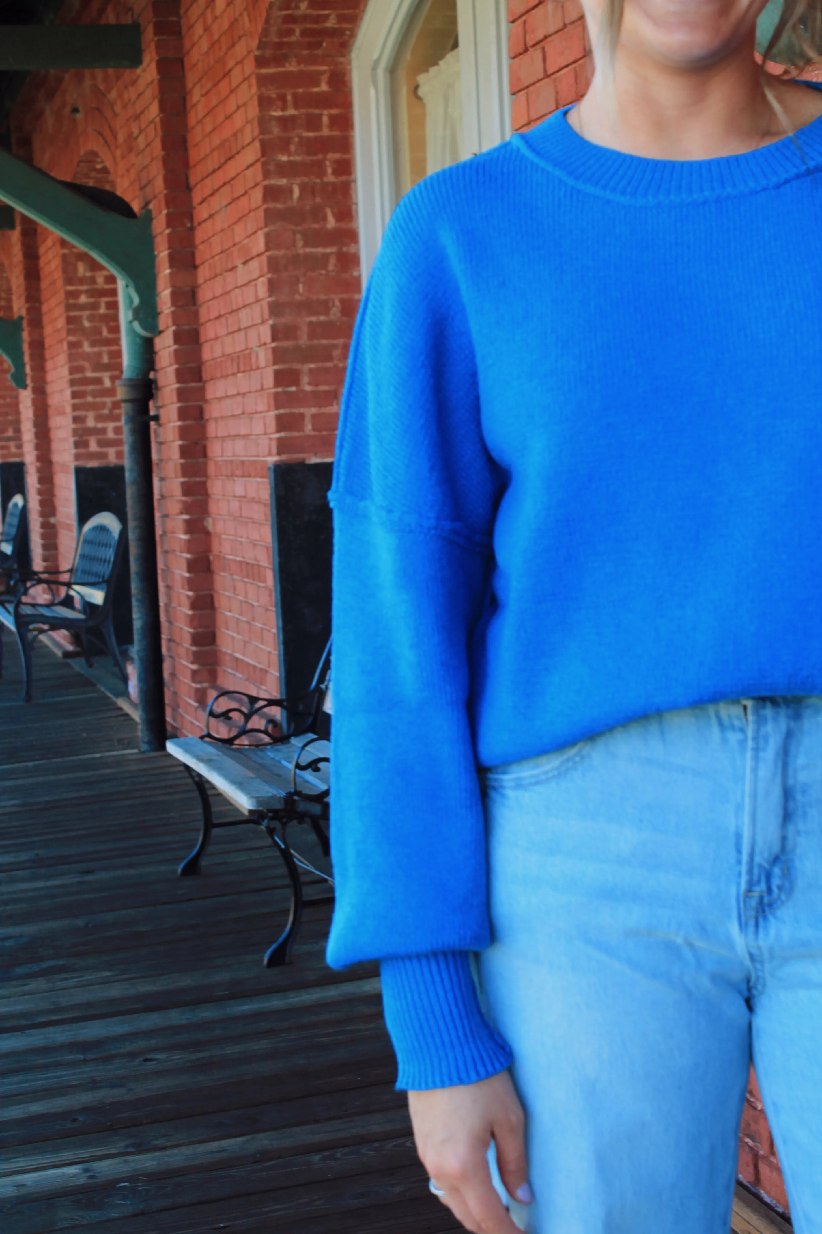 Cooler Days Oversized Knit Sweater
