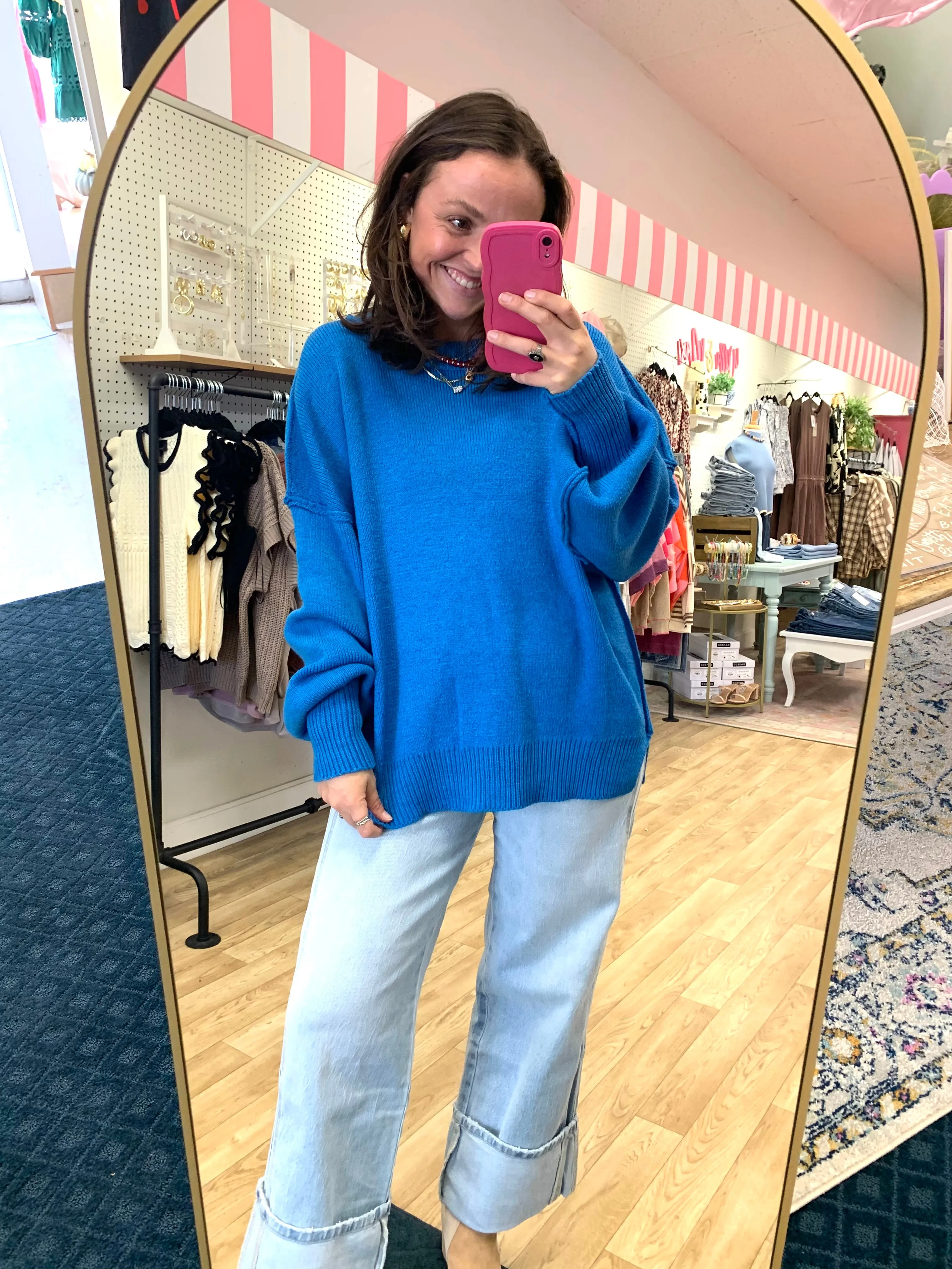 Cooler Days Oversized Knit Sweater