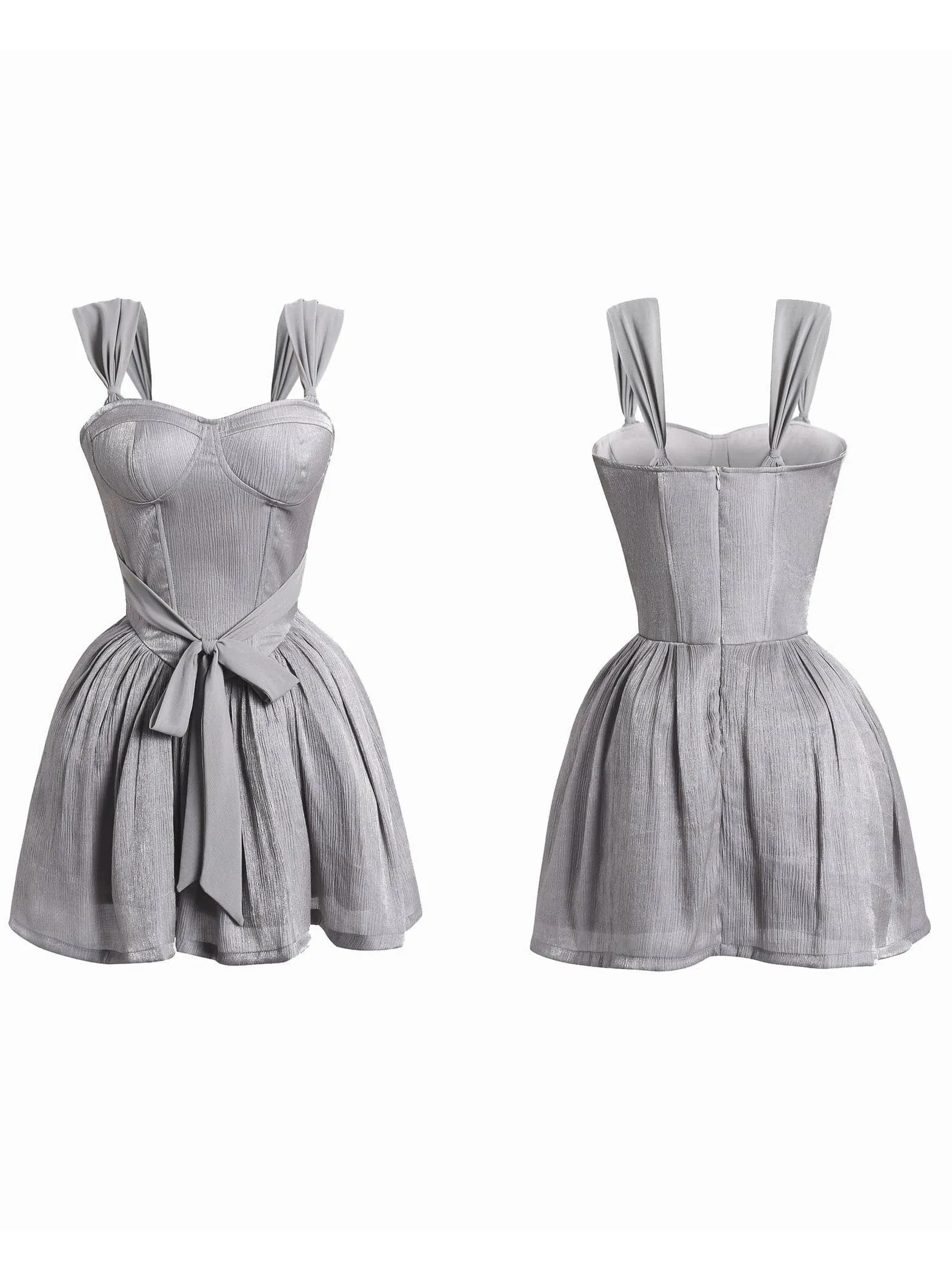 Elegant French Sleeve Tutu Dress