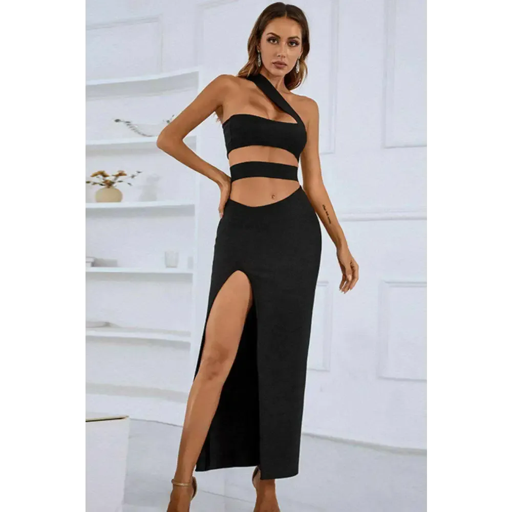 Elevate Your Style with the One-Shoulder Cutout Maxi Dress for Luxury Fashion