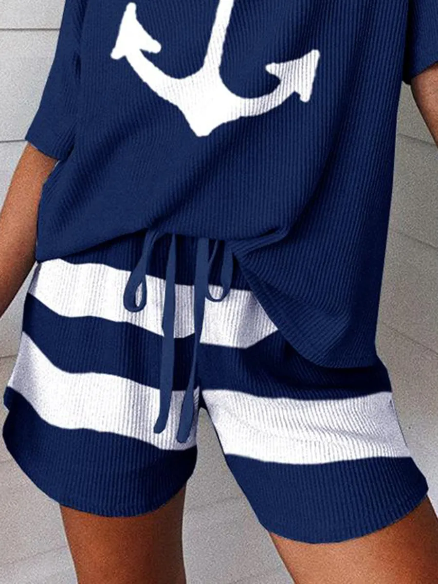 Fashion Casual Personality Printed Shorts