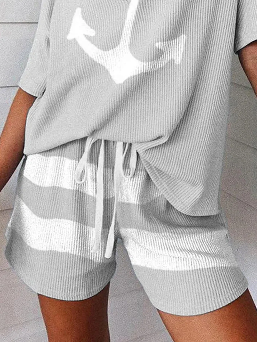 Fashion Casual Personality Printed Shorts