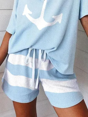 Fashion Casual Personality Printed Shorts