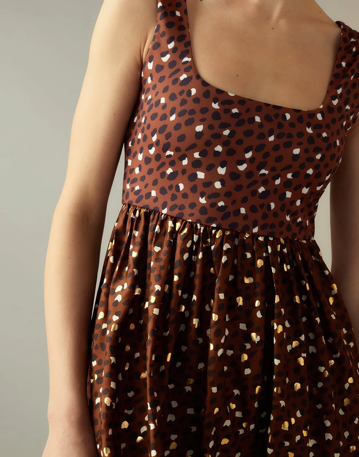 Gold Foil Isla Dress
