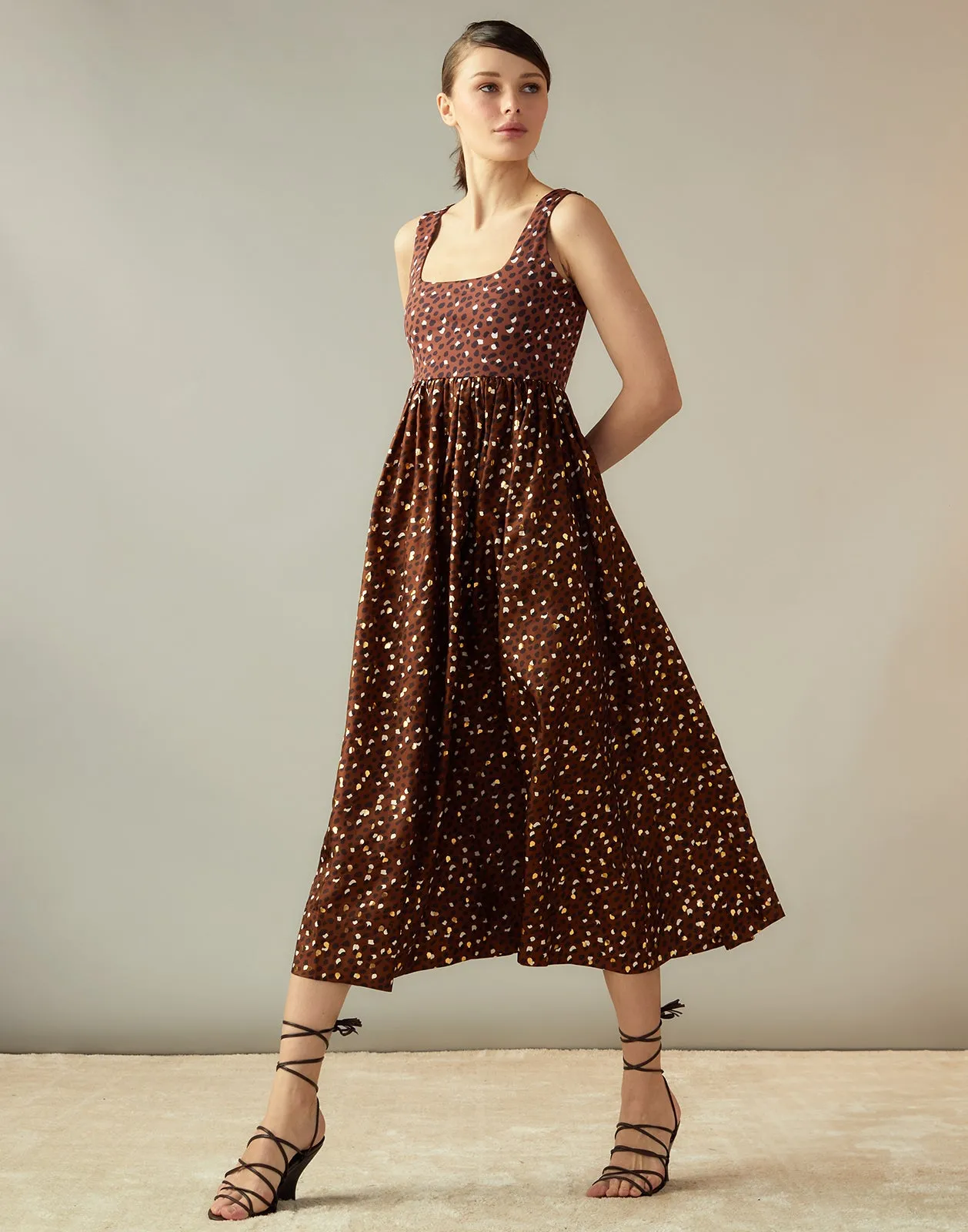 Gold Foil Isla Dress
