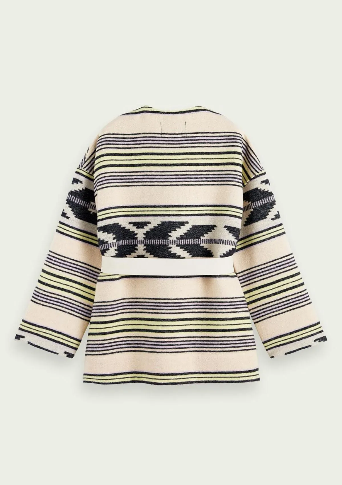 Ikat Jacquard Belt Jacket | Scotch & Soda