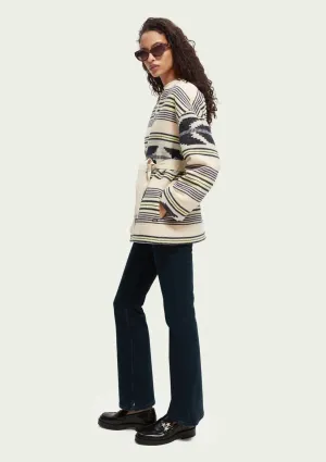 Ikat Jacquard Belt Jacket | Scotch & Soda