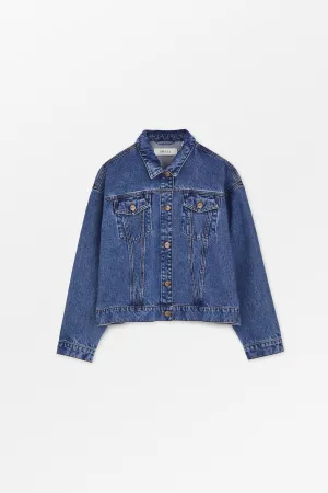 Inger denim jacket - Washed mid blue