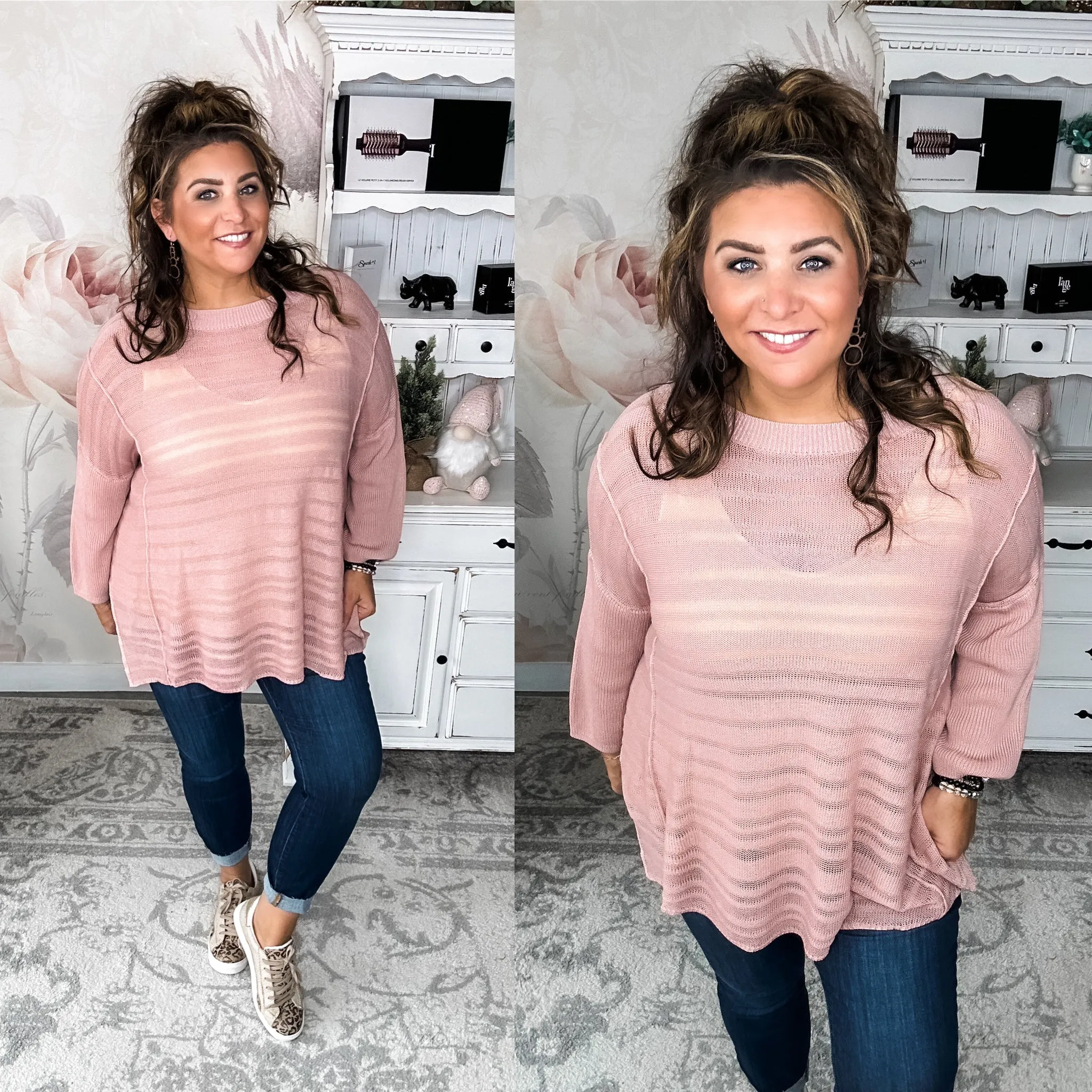 It's Worth It Tunic Sweater - Dusty Mauve