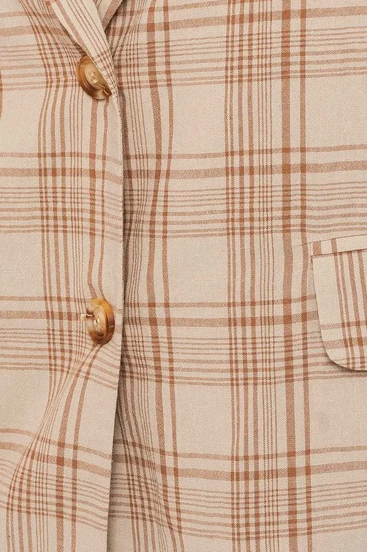 Jenna Oversized Plaid Jacket