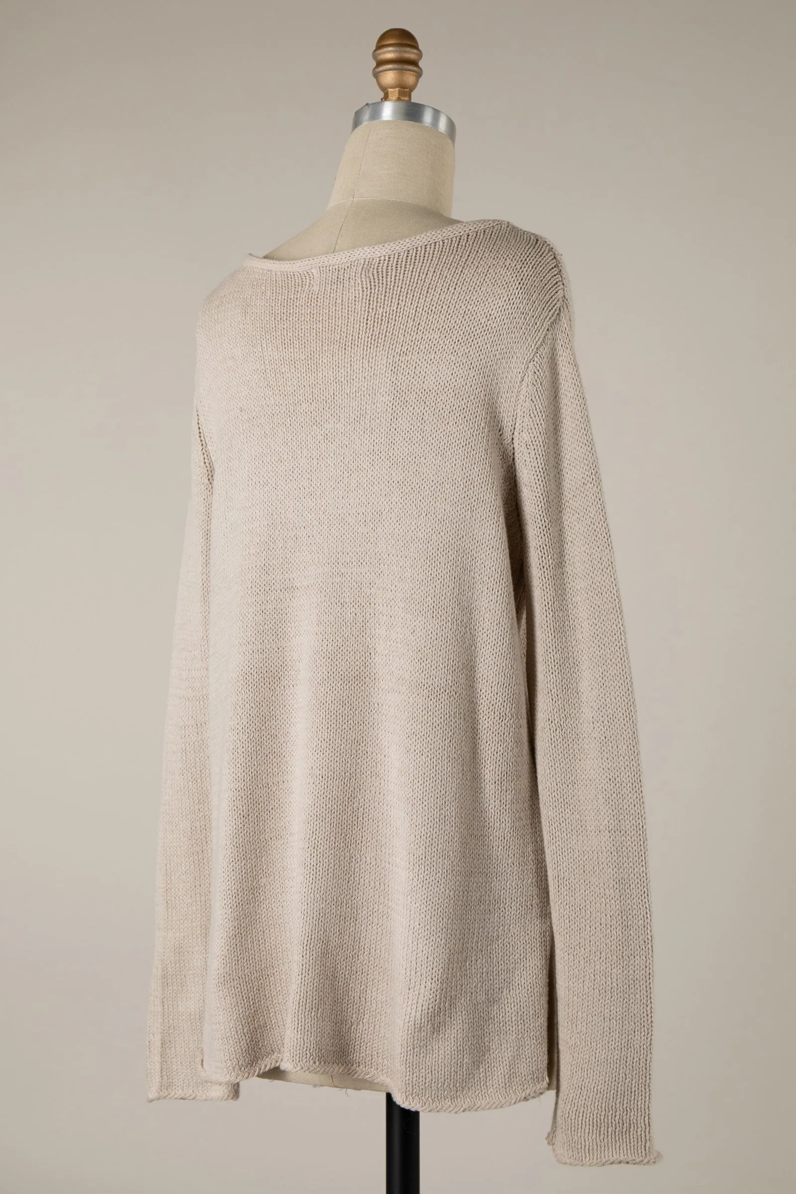 Lake Life Saying Lightweight Knit Sweater
