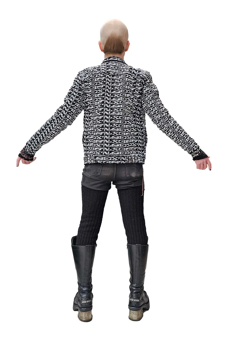 Men's Stretch Twill SEX? Print Trucker Jacket