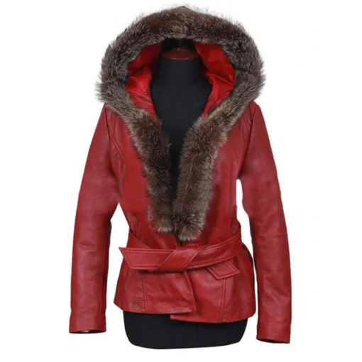 Mrs Claus Leather Coat
