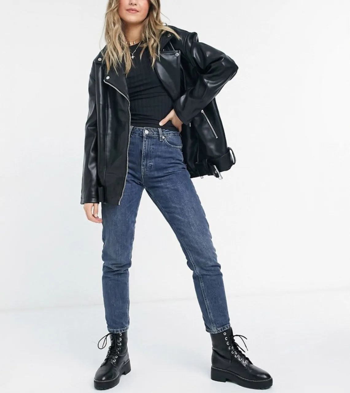 Nova Classic Women's Biker Leather Jacket
