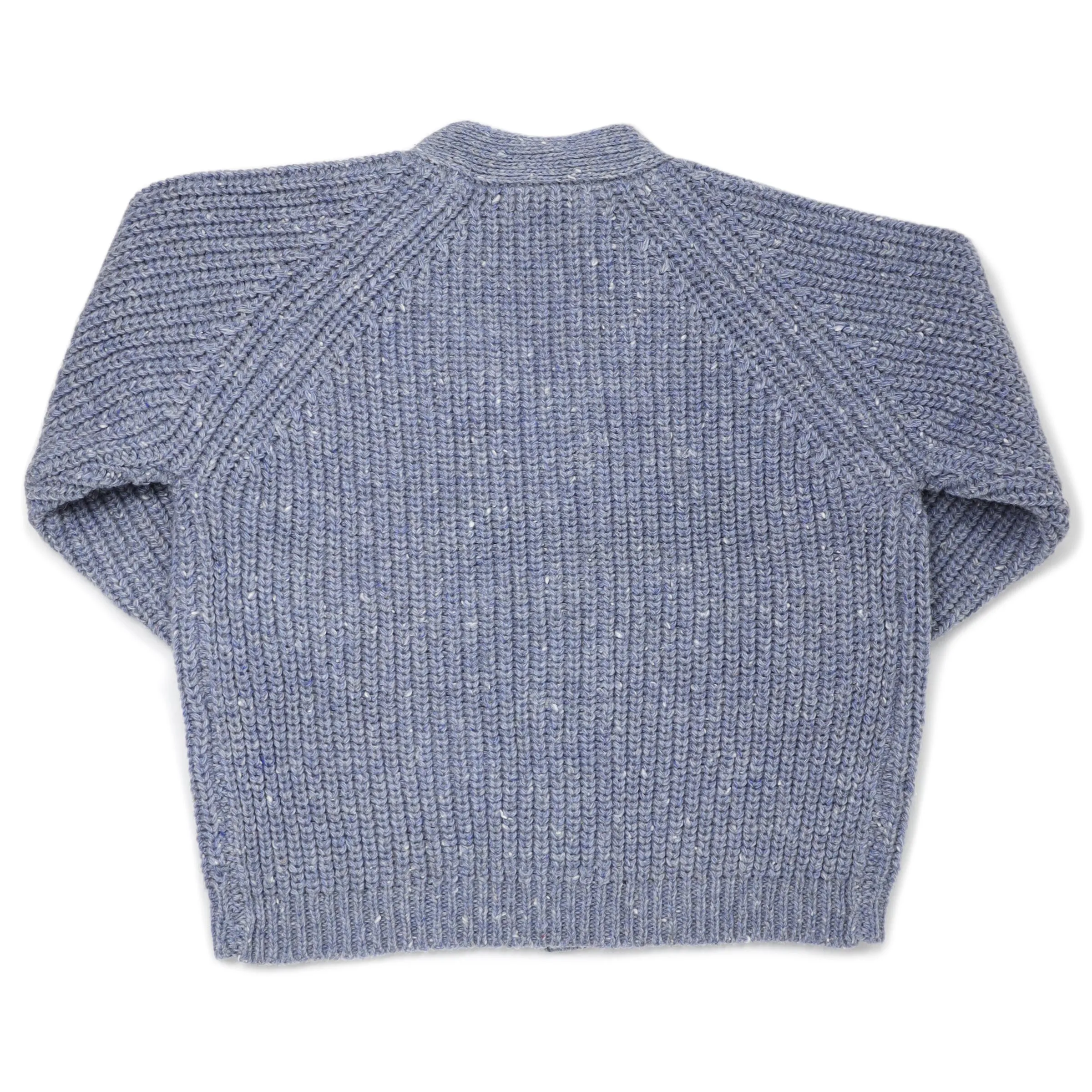 oh baby! Grandpa Knitted Cardigan - Fog Confetti