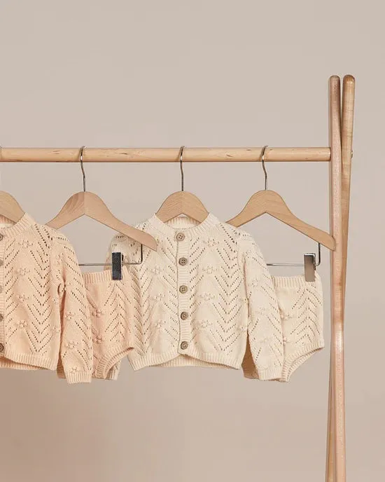 Quincy Mae Knit Cardigan - Shell