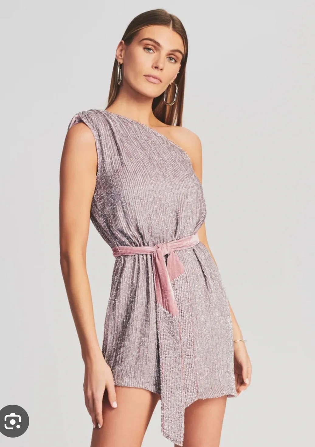 Retrofete Ella One-shoulder dress in lilac