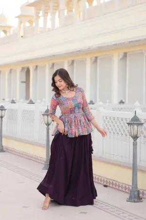 Rich Sequins Floral Co-ord Set