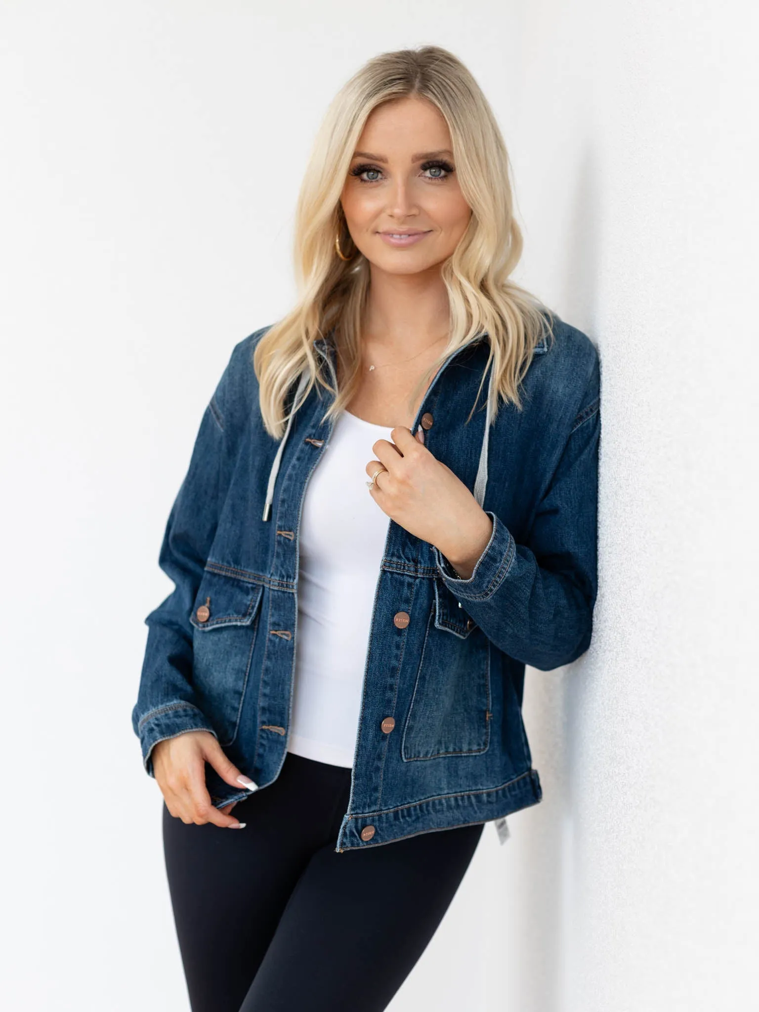 RISEN Oversized Hoodie Front Pocket Jacket