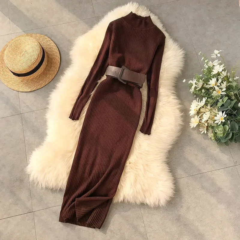 Snythia High Neck Bodycon Dress