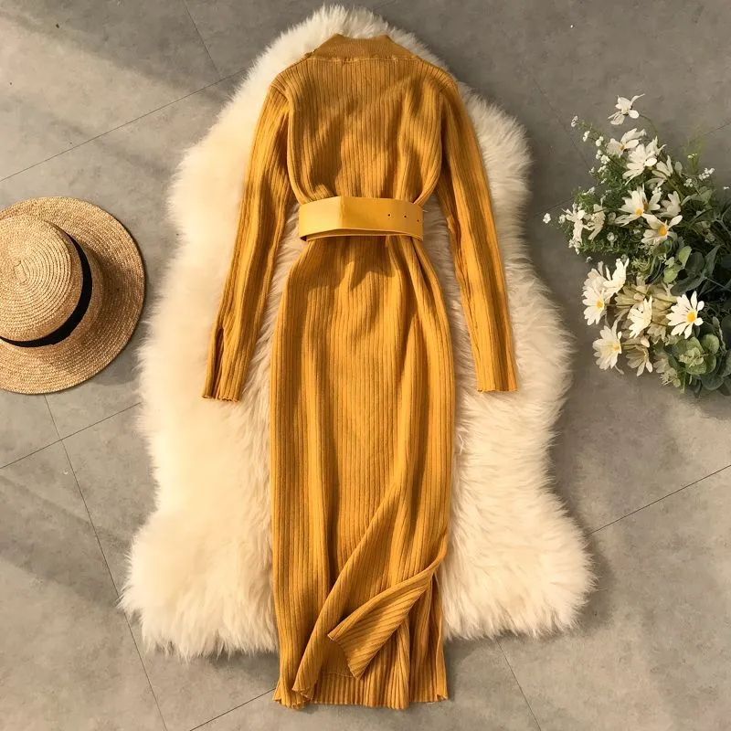 Snythia High Neck Bodycon Dress
