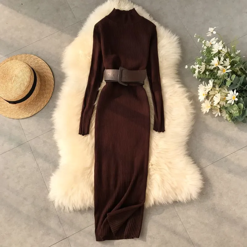 Snythia High Neck Bodycon Dress