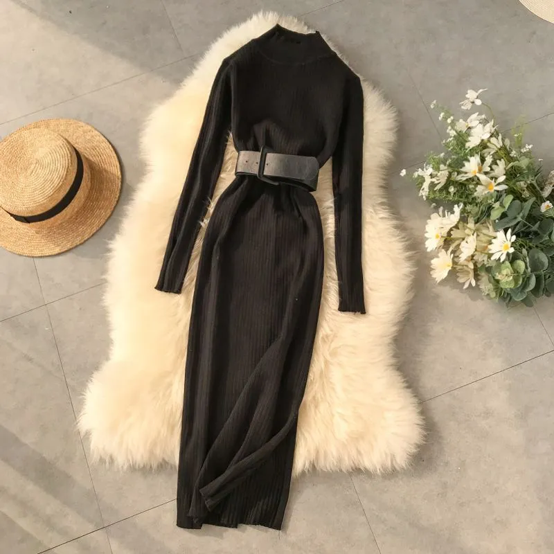 Snythia High Neck Bodycon Dress