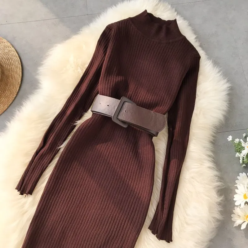 Snythia High Neck Bodycon Dress