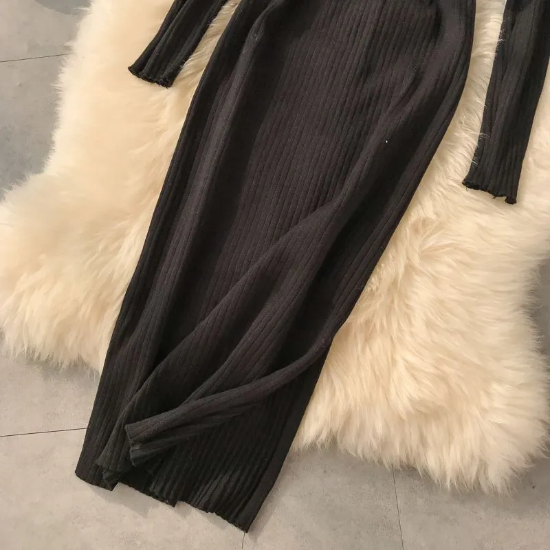 Snythia High Neck Bodycon Dress