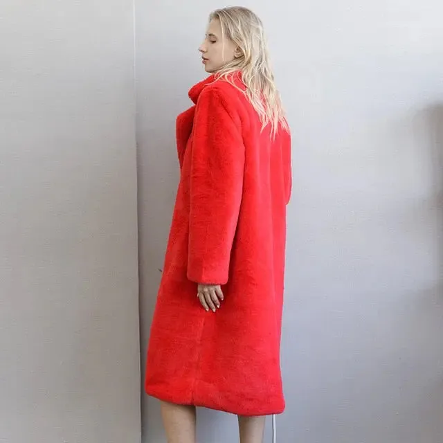 Winter Warm Faux Fur Coat