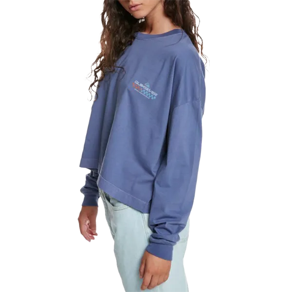 Women's Oversize Cropped Long Sleeve Tee