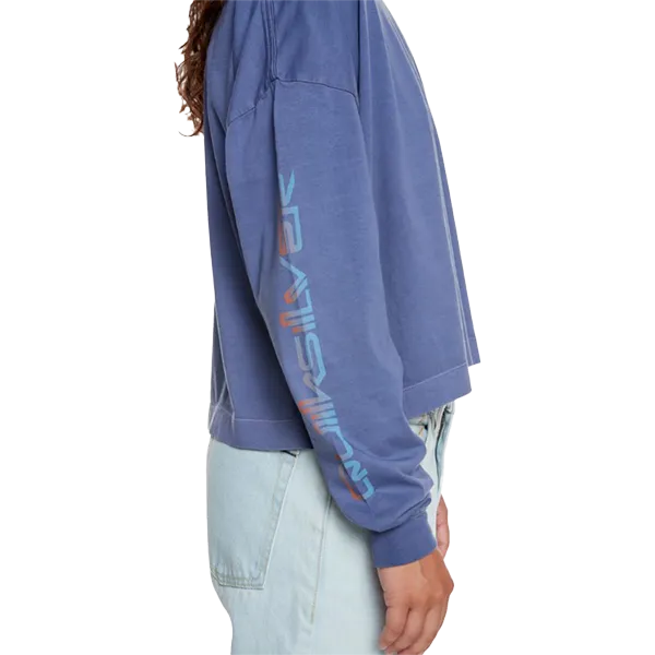 Women's Oversize Cropped Long Sleeve Tee