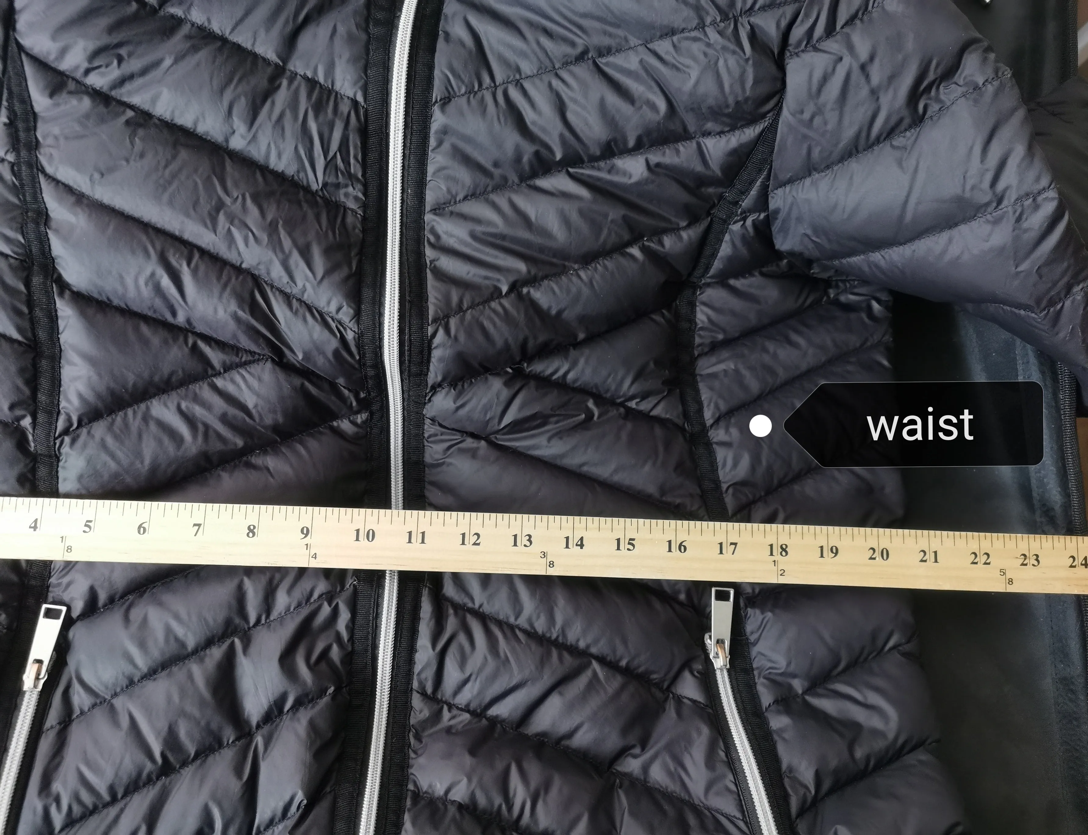 WOMENS PLUS SIZE 1X (14/16) - LIVIK, Black Lightweight Puffer Jacket VGUC B58