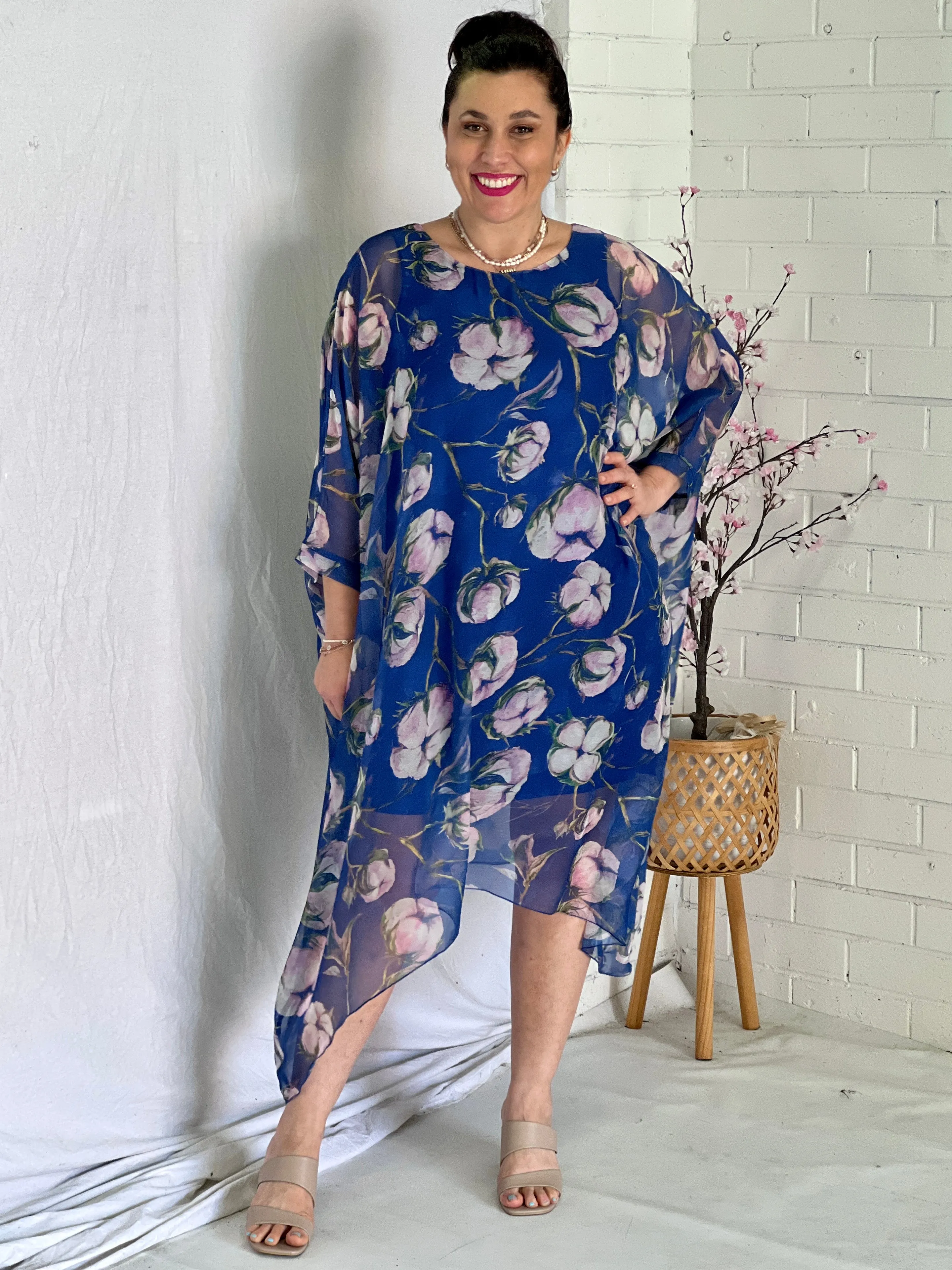 Xia Blue Floral Dress