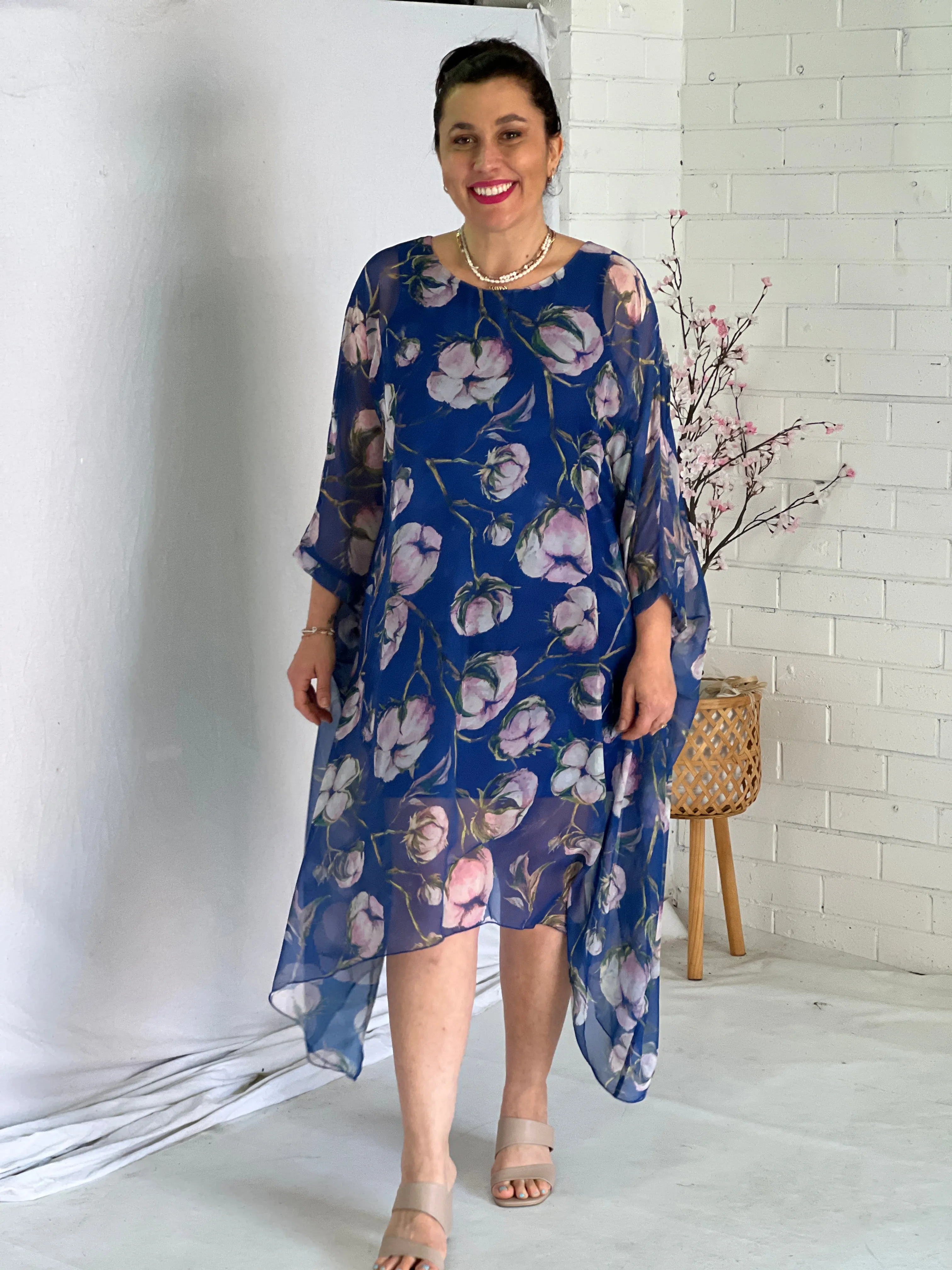 Xia Blue Floral Dress