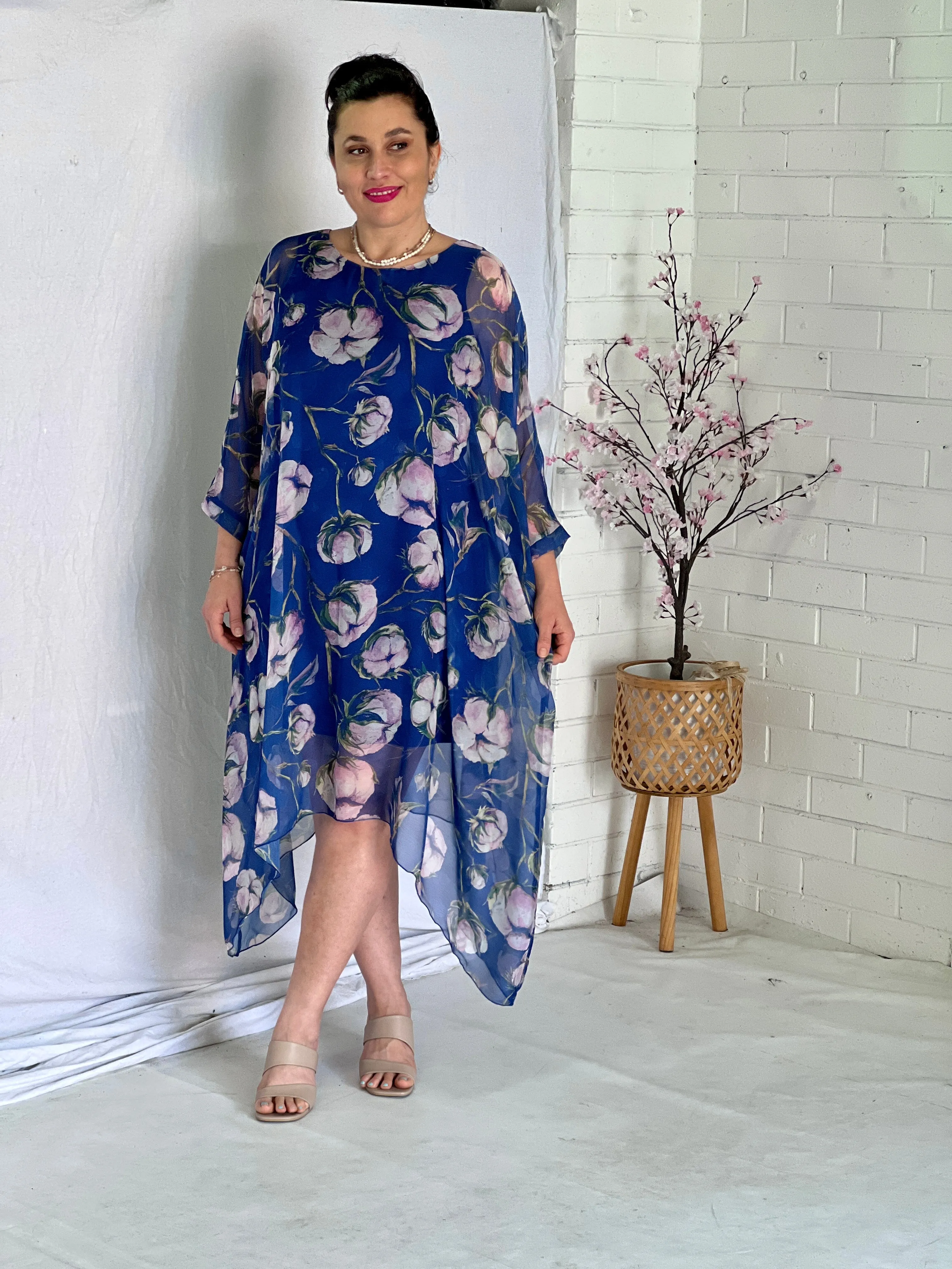 Xia Blue Floral Dress